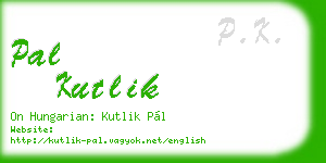 pal kutlik business card