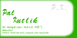 pal kutlik business card